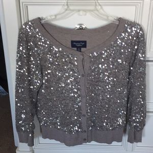 American Eagle Outfitters Sparkly Cardigan Sweater